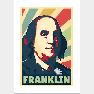 Benjamin Franklin Vintage Colors Posters and Art